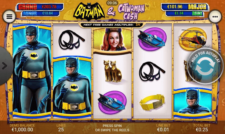 batman and catwoman cash slot mobil