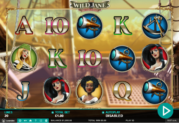 Wild Jane The Lady Pirate Slot