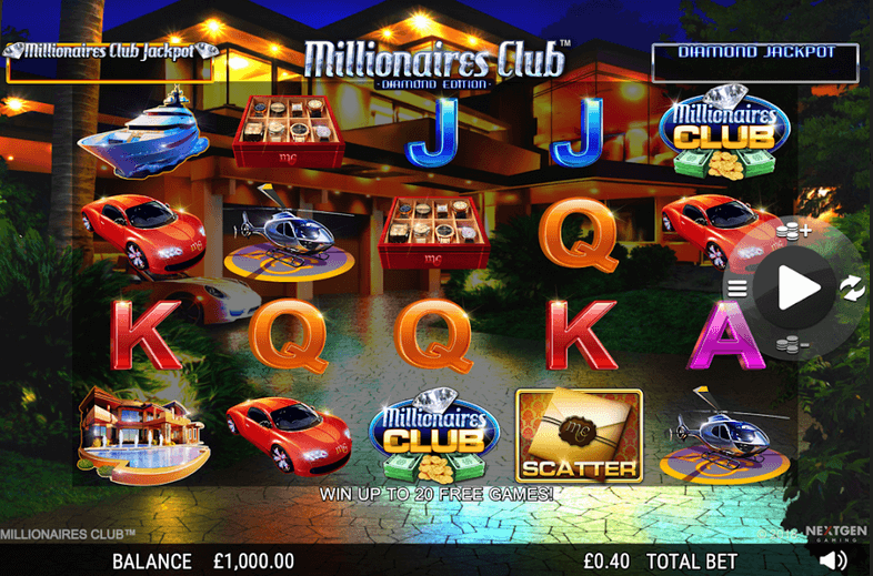 Millionaires Club: Diamond Edition Slot