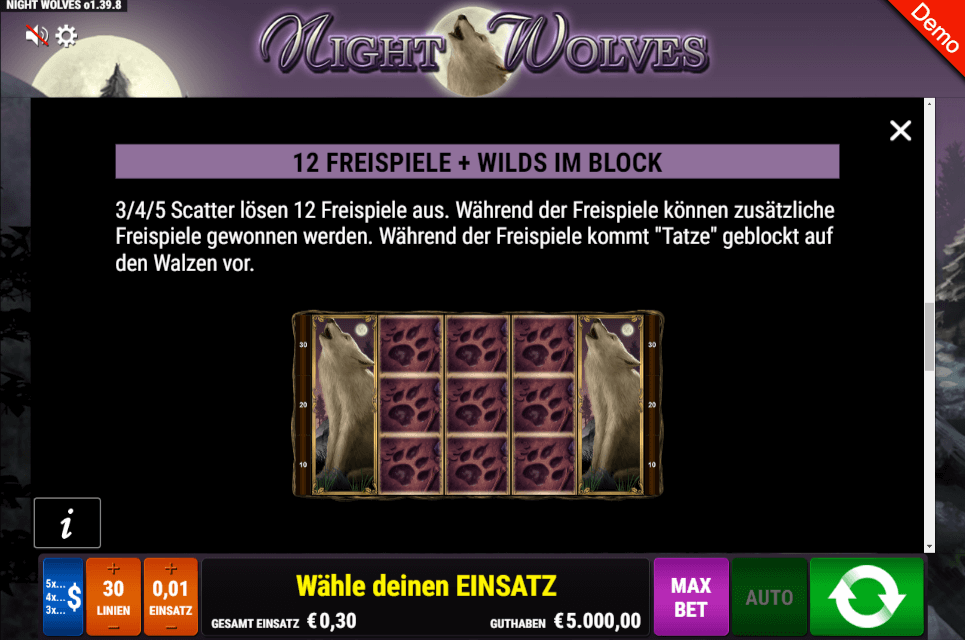 Night Wolves Slot Freispiele