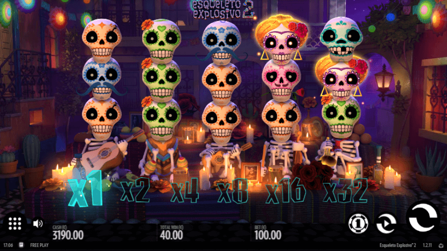 Esqueletop Expolosivo 2 Slot